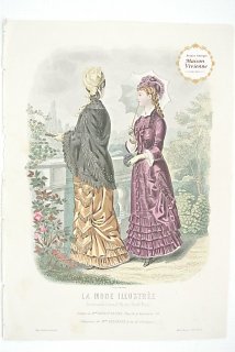1864年12月 アンティーク雑誌u0026ファッションプレート ロール.ノエル