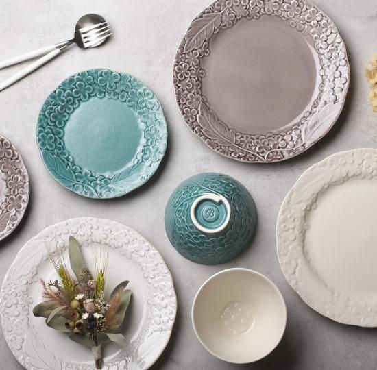  HORTENSIA 21センチ　プレート３枚 Ortensia オルテンシア プレート 21cm Lサイズ 【マットホワイト