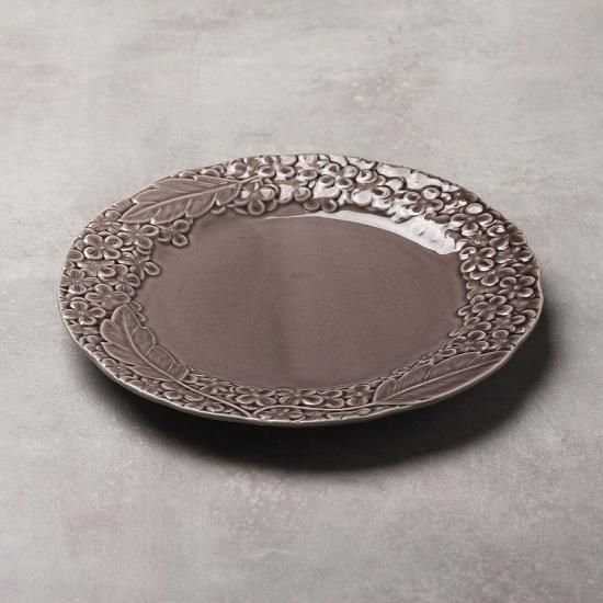 Ortensia オルテンシア プレート 21cm Lサイズ 【バーガンディ