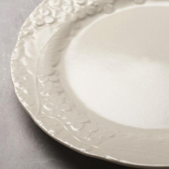 Ortensia オルテンシア プレート 21cm Lサイズ 【マットホワイト
