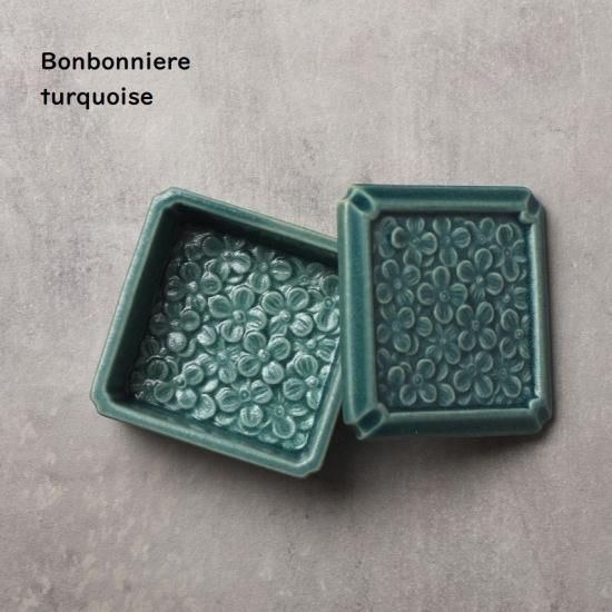 Ortensia オルテンシア ボンボニエール 蓋つき陶製BOX