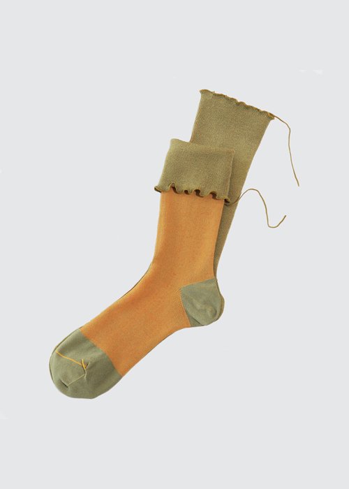medical Cotton sockscaramel ribbon