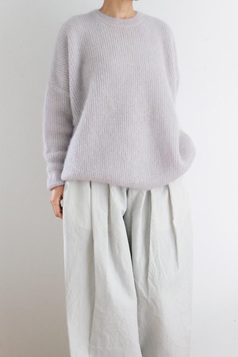 Silk mohair Big sweatersilvergrey