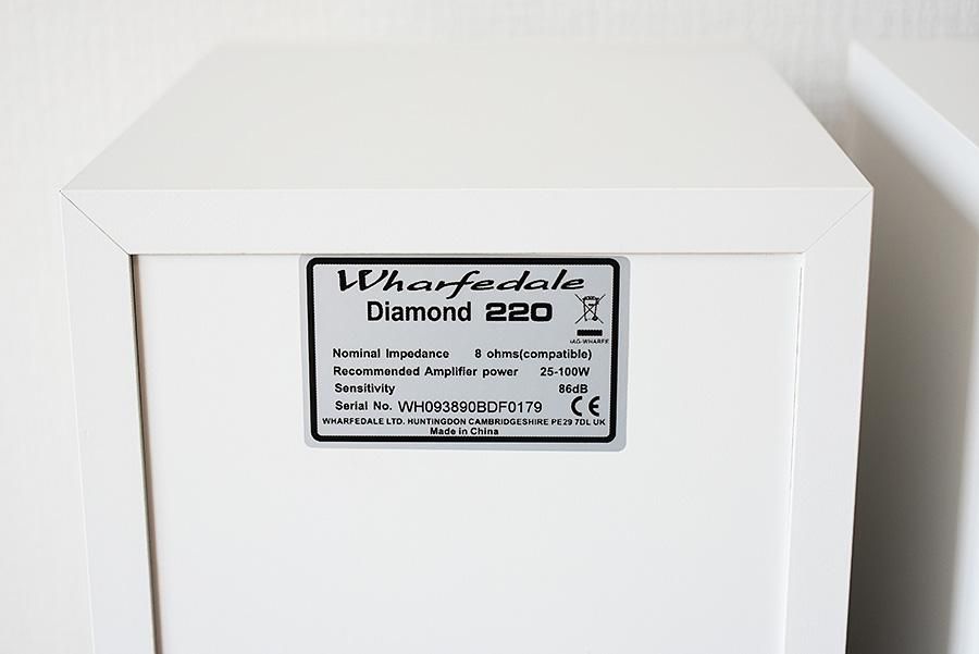 Wharfedale Diamond 220 スピーカー ホワイト 中古品 Wharfedale