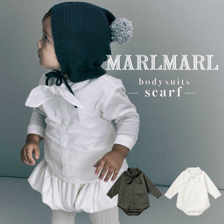 MARLMARL bodysuits 6 scarf charcoal