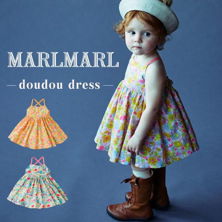 ޡޡ ԡ  MARLMARL doudou dress ٥ӡ ɥ쥹   λ лˤ ե ꥢ ޥ ߥ⥶