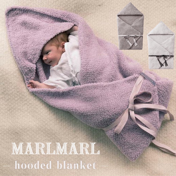 マールマール 出産祝い おくるみ フードブランケット MARLMARL hooded blanket ブランケット ベビーカーブランケット ひざ掛け  男の子 女の子 無料ラッピング - 【公式】 Litakara baby トップページ