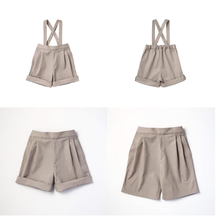 sir⚪︎Marl marl サスペンダーつきショーツ、ロンパース shorts 1 usuki | ギフト・スタイ・出産祝いのMARLMARL（マール