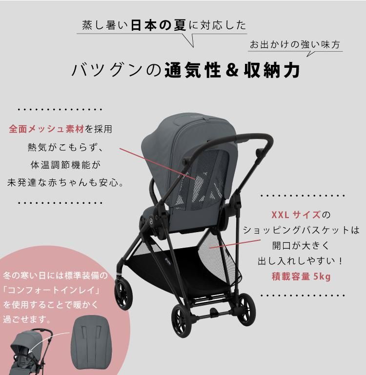 サイベックス メリオ カーボン ベビーカー 2022年 リニューアル