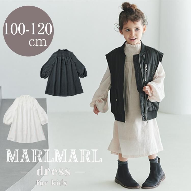 ޡޡ ԡ ɥ쥹 λ MARLMARL dress kids  ˤ ե ˥å 㥶 2022SS