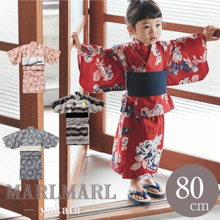 ޡޡ  лˤ ˤλ λ ѥ졼  MARLMARL yukata 1 2  ե  yukata 80cm 2022SS 