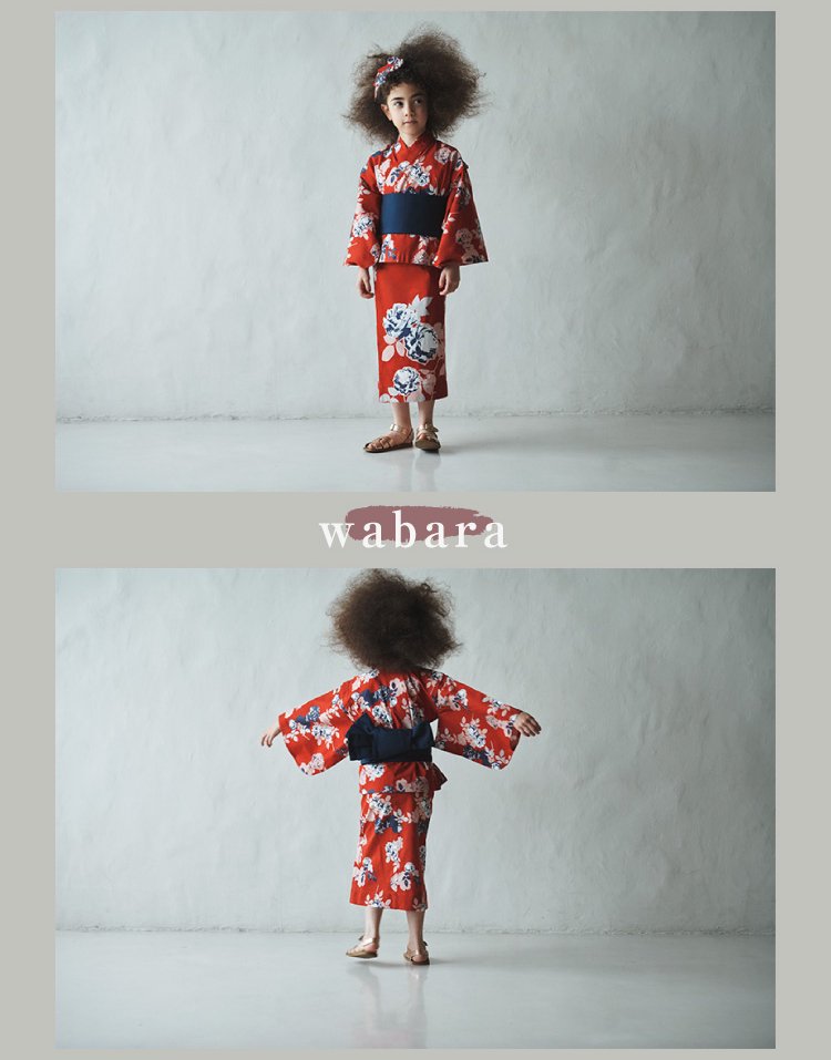 マールマール 浴衣 男の子 女の子 セパレート 作り帯 MARLMARL yukata