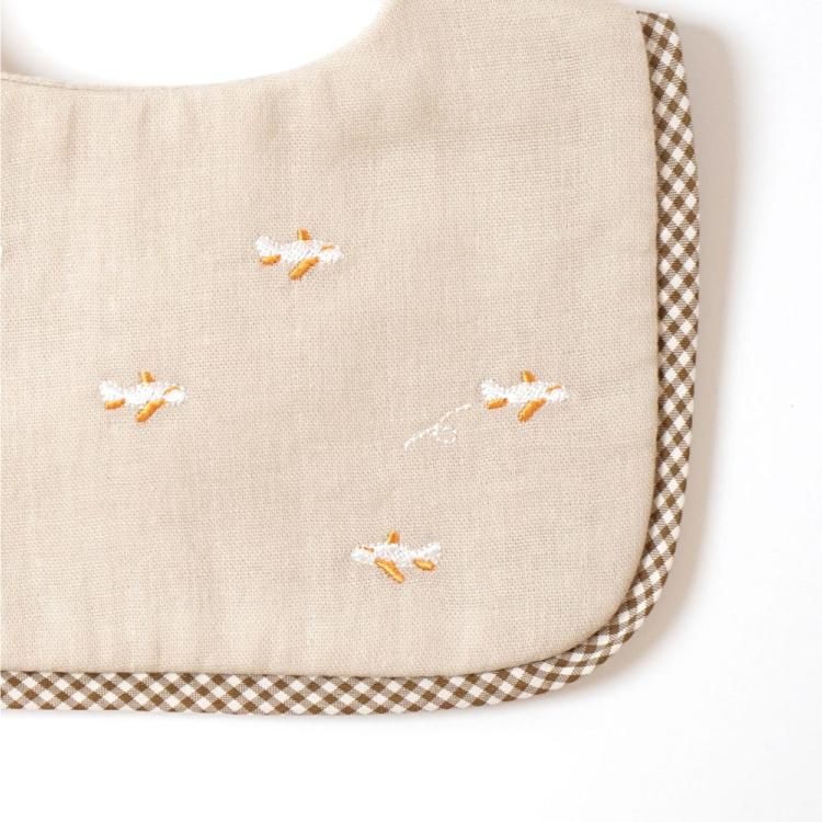 10mois ディモワ スタイ ガーゼ 撥水 ひこうき 刺繍 男の子 出産