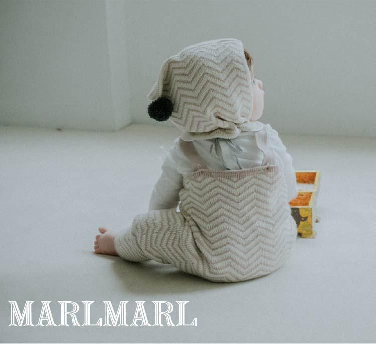 美品MARLMARLロンパース　ニットパンツニット帽子クラウンエプロン5点セット 楽天市場】マールマール ニットパンツ MARLMARL knitpants