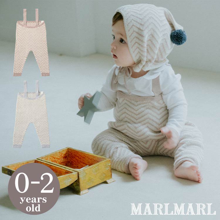 マールマール ニットパンツ MARLMARL knitpants ニット 山路模様 ジャカード編み ベビー服 女の子 男の子 出産祝い ギフト プレゼント