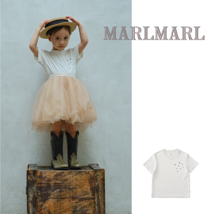 ޡޡ MARLMARL ƥ ޡ T-shirts M-A-R-L 80 100 120 å T  ץ쥼 ץե ˥å 2024SS