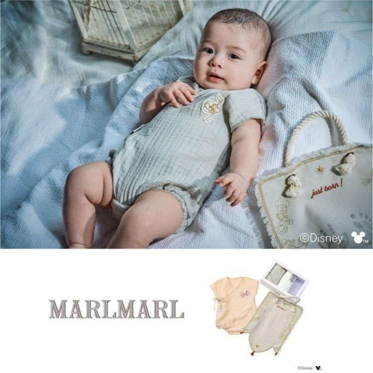 【破格値下げ】 マールマール 肌着 セット ディズニ ーMARLMARL ギフトセット ロンパース・カバーオール