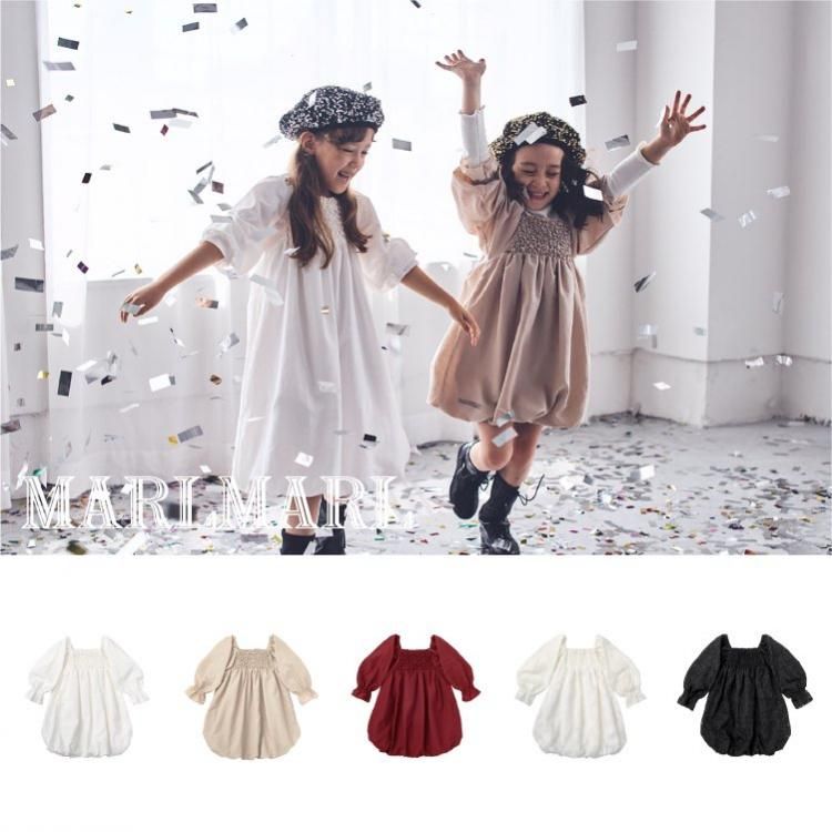 ޡޡ λ лˤ MARLMARL pompadour dress ݥѥɡ ɥ쥹 90 100 110 120 å ˤ   ץ쥼 2024AW