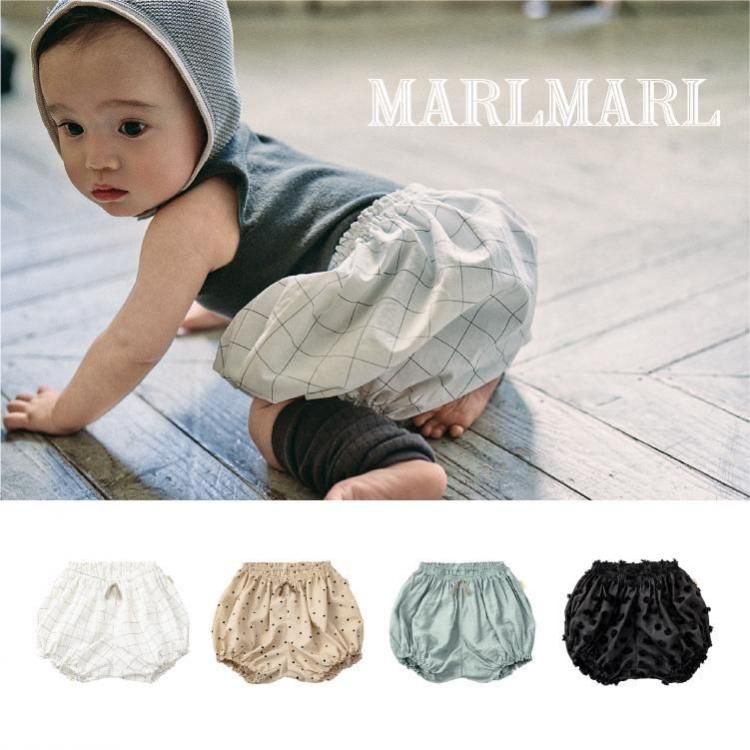 ޡޡ ֥ MARLMARL bloomers ֥ޡ ѥ ĥС ٥ӡ λ ˤλ лˤ ե ץ쥼 dusty blue black 2025SS