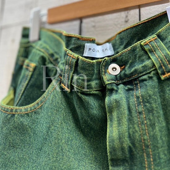 POLAR SKATE CO. BIG BOY JEANS Chartreuse Blue