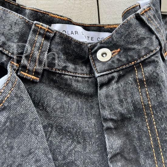 POLAR SKATE CO. BIG BOY PANTS EXIST WASHED BLACK POLAR SKATE CO. BIG BOY PANTS EXIST WASHED BLACK