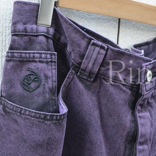 キズ汚れないですpolar skate big boy jeans purple black M