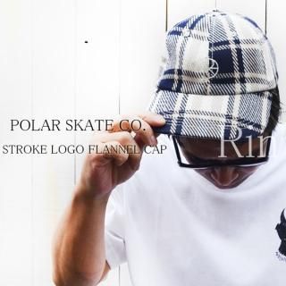 <img class='new_mark_img1' src='https://img.shop-pro.jp/img/new/icons5.gif' style='border:none;display:inline;margin:0px;padding:0px;width:auto;' />POLAR SKATE CO.  ݡ顼 STROKE LOGO FLANNEL CAP å եͥ