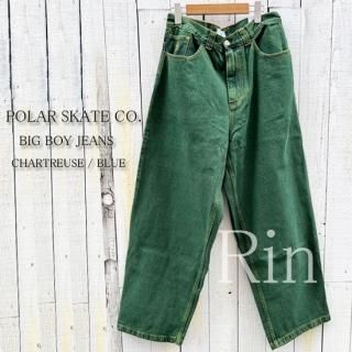 <img class='new_mark_img1' src='https://img.shop-pro.jp/img/new/icons61.gif' style='border:none;display:inline;margin:0px;padding:0px;width:auto;' />POLAR SKATE CO. ݡ顼 BIG BOY JEANS Chartreuse Blue ӥåܡ ǥ˥