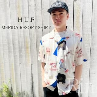 <img class='new_mark_img1' src='https://img.shop-pro.jp/img/new/icons61.gif' style='border:none;display:inline;margin:0px;padding:0px;width:auto;' />HUF ϥ MERIDA RESORT SHIRT Ⱦµ 졼 BU00236