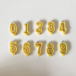 KORYSNumber Candles / Bright Yellow