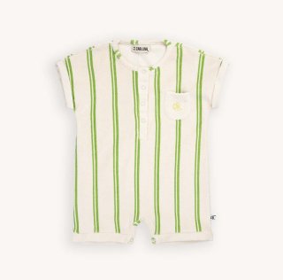 <img class='new_mark_img1' src='https://img.shop-pro.jp/img/new/icons14.gif' style='border:none;display:inline;margin:0px;padding:0px;width:auto;' />CARLIJNQStripes Green Baby Jumpsuit (62/68,74/80)