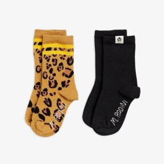 <img class='new_mark_img1' src='https://img.shop-pro.jp/img/new/icons14.gif' style='border:none;display:inline;margin:0px;padding:0px;width:auto;' />MINI RODINIBasic Leopard 2-Pack Socks