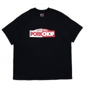PORKCHOP/ݡå/BLOCK LOGO TEE/BLACK
