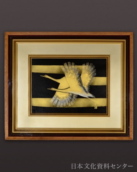 1901 漆画「飛翔」（輪島塗）額入り - 日本文化資料センター