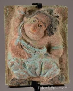 【 倣三国時代説唱俑 】　加彩陶俑　出土古玩　58ｃｍ/10.2ｋｇ 倣三国時代説唱俑】 加彩陶俑 伝出土古玩 58cm/10.2kg
