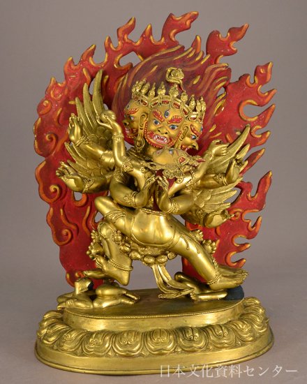 E 金銅加彩大威徳明王像（チベット密教）株式会社　日本文化資料センター