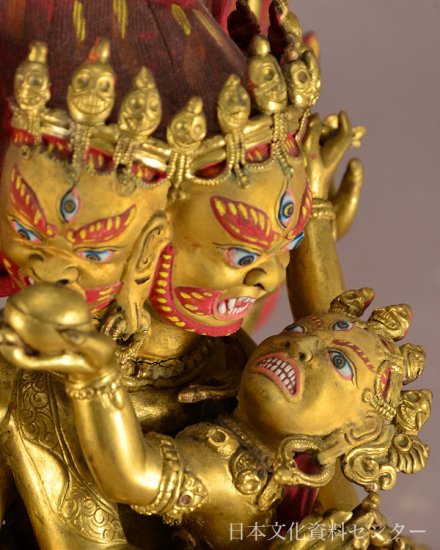 E 金銅加彩大威徳明王像（チベット密教）株式会社 日本文化資料センター