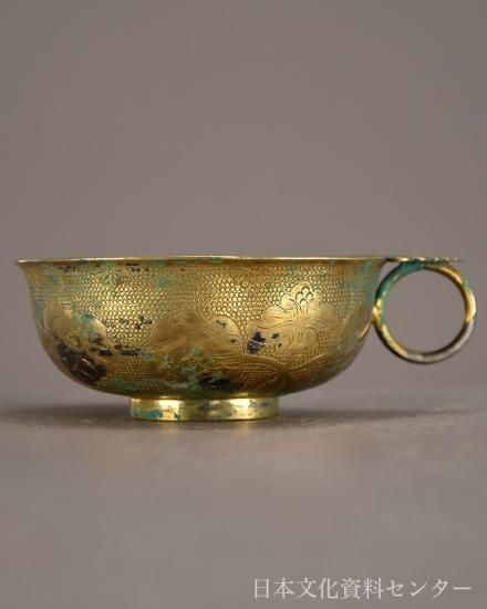 F2 鍍金の単耳銀盃（初唐〜盛唐）株式会社 日本文化資料センター