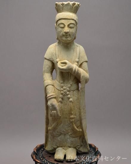 B 石造宝冠仏立像(六朝・仏教が日本に伝来した時期の作)株式会社 B 石造宝冠仏立像(六朝・仏教が日本に伝来した時期の作)株式会社