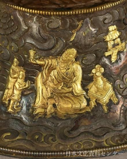 金花総銀製大型浄瓶(チベット密教)