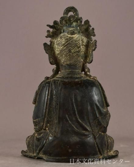 金銅の観音菩薩座像(明代・14〜17世紀