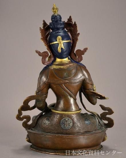 金銅加彩の金剛手菩薩(＝金剛薩埵)チベット密教