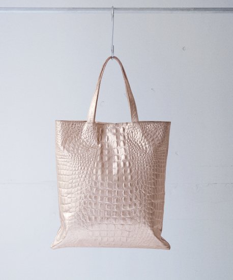 Metallic crocodile Tote