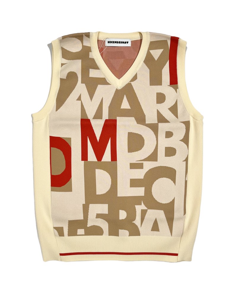 Graffity knit vest / MAN - DECEMBERMAY ONLINE STORE