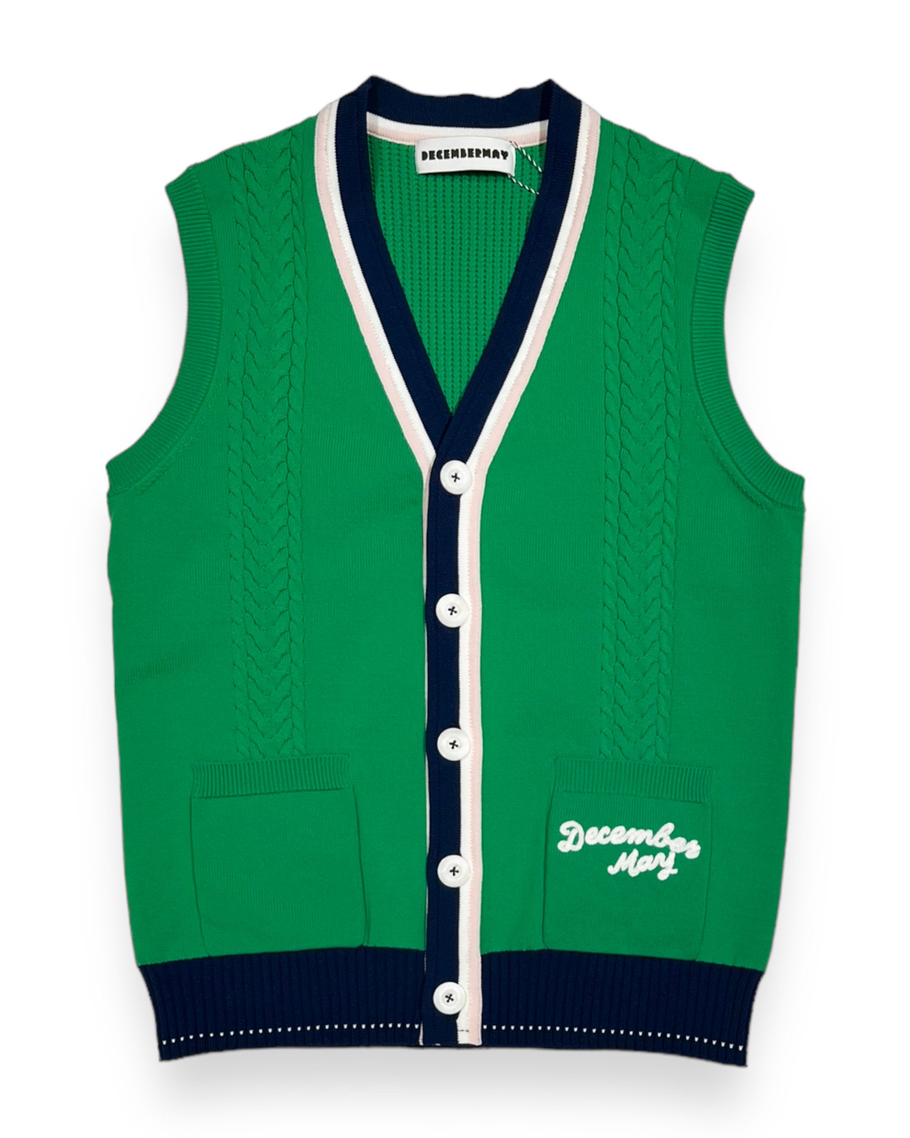 <img class='new_mark_img1' src='https://img.shop-pro.jp/img/new/icons5.gif' style='border:none;display:inline;margin:0px;padding:0px;width:auto;' />Varsity knit vest / MAN