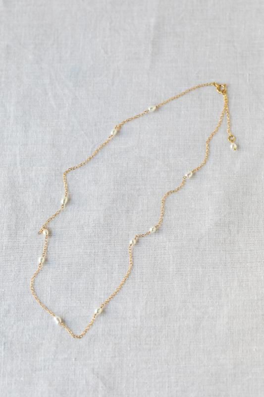 SOURCE Random Keshi Pearl NecklaceSHORT