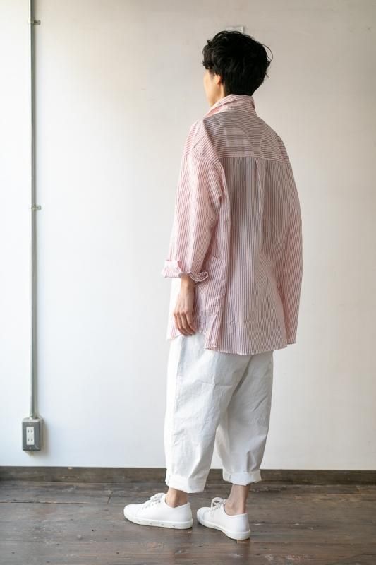 LOLO 定番プルオーバー型 ビッグシャツ ストライプ - SUSCON +