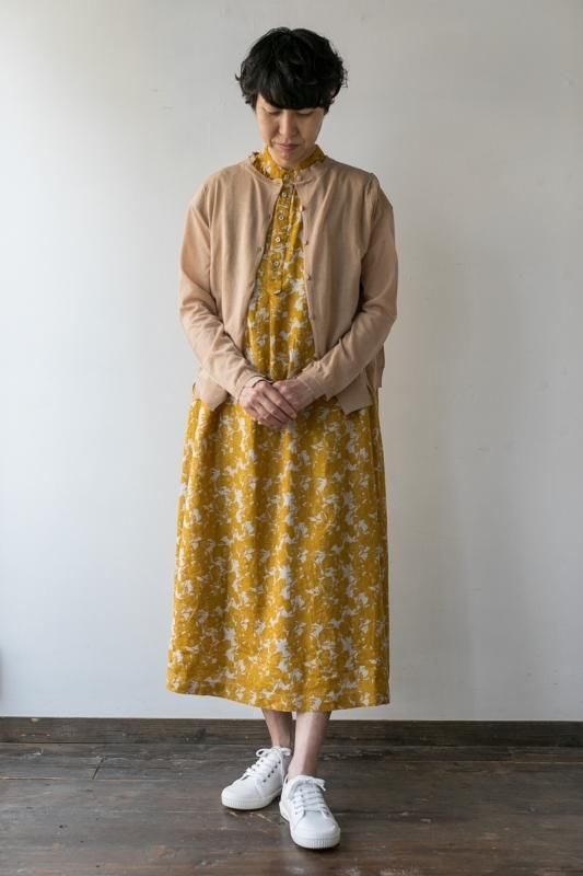 新品タグ付き✨GRANDMA MAMA DAUGHTER ジャガード　ワンピース DAMA ファッション 新品タグ付き✨GRANDMA MAMA DAUGHTER