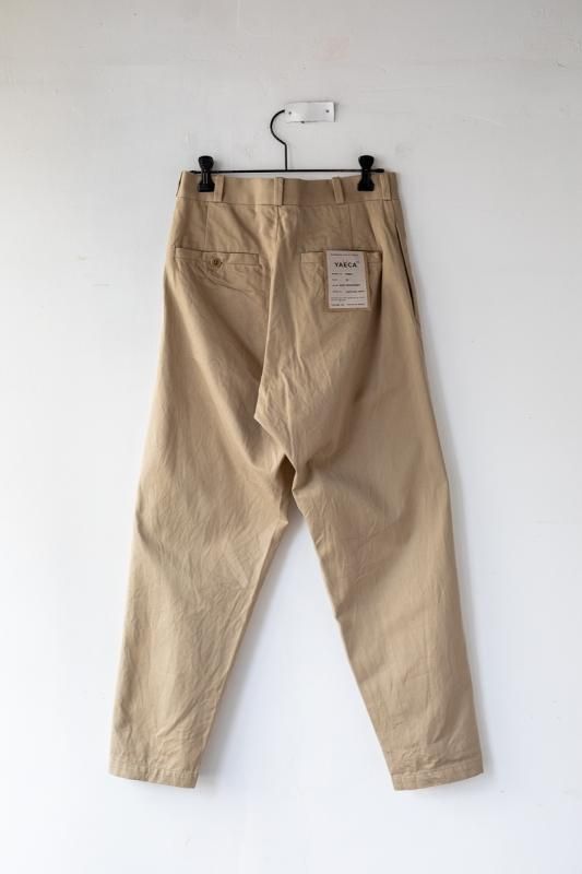 YAECA チノ ワイドテーパード  size 30 ベージュ YAECA チノパン ワイドテーパード BEIGE 〔メンズ〕 【17654