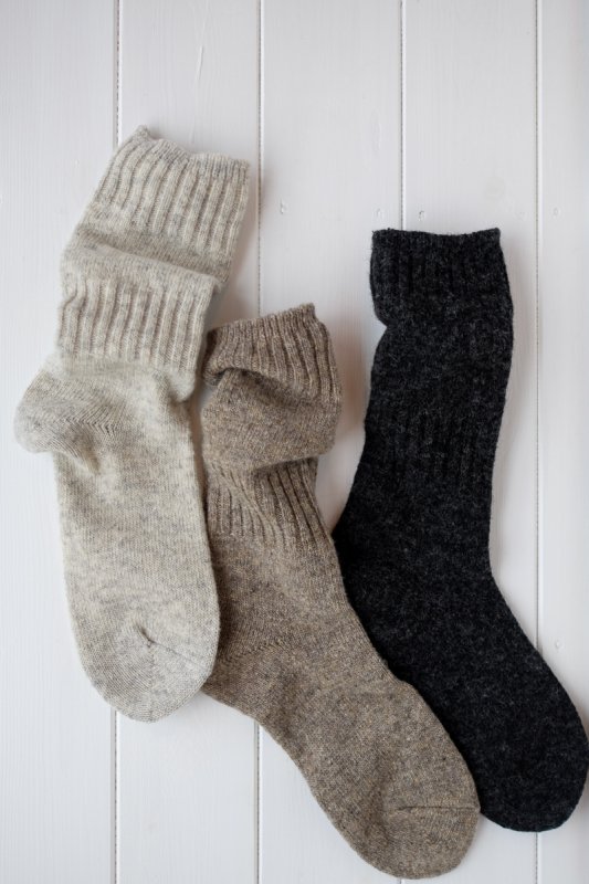 evam eva wool cashmere rib socks